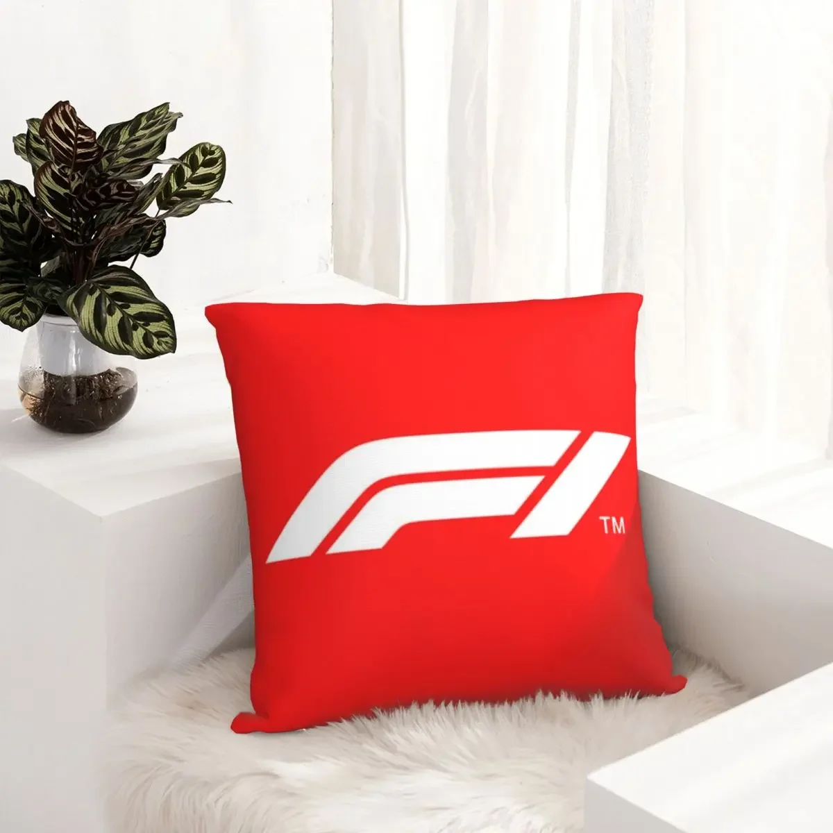 The Official F1 Logo Square Pillowcase Cushion Cover Comfort Pillow Case Polyester Throw Pillow cover for Home sofa Living Room