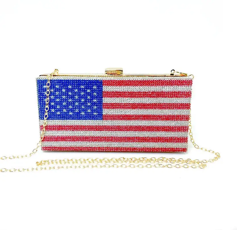 Fashion Creative New Money Clutch Rhinestone Purse 10000 Dollars Stack Bags of Cash Evening Handbags Shoulder Wedding Dinner Bag