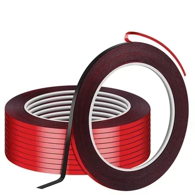 

5PCS Curved Screen Frame Sealing Red Double-sided Foam Tape Suitable for Android, OPPO, Huawei Phone Strong Adhesive Tape