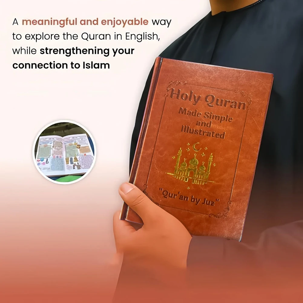 Quran Study Guide For Beginners Students Adults Islamic Book Colorful Painted Patterns Print Simple Holy Quran Illustrated Book