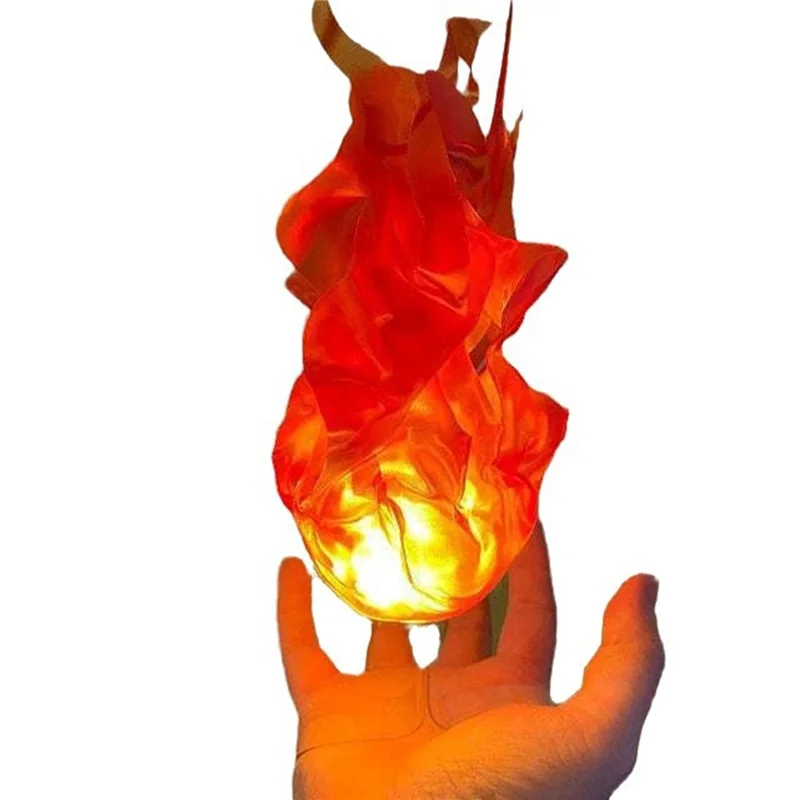 FAST-4X Halloween Floating Fireball Prop Flame Lamp Prop Artificial Fake Fire Floating Props No Flame