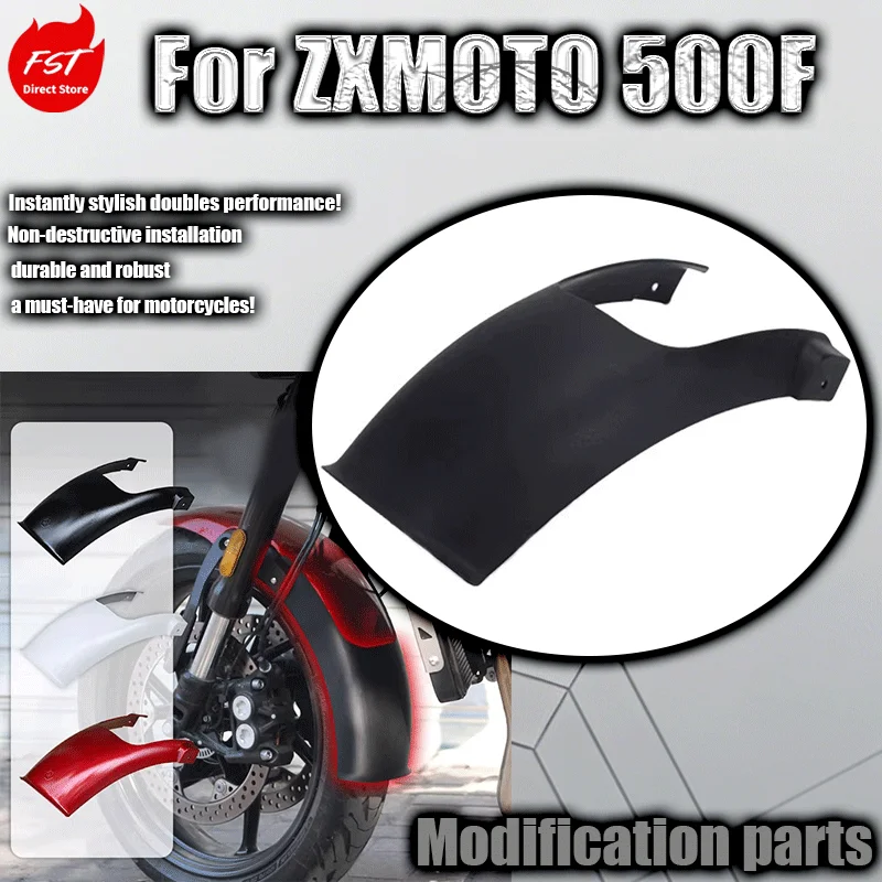 

For ZXMOTO 500F modified lengthened and widened front wheel fender anti-sludge and water-removing sand board accessories