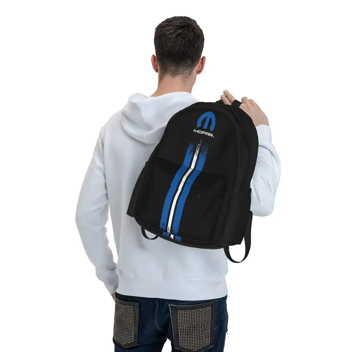 Mopar Merchandise Backpacks Boys Girls Bookbag Students School Bags Cartoon Laptop Rucksack Shoulder Bag Large Capacity