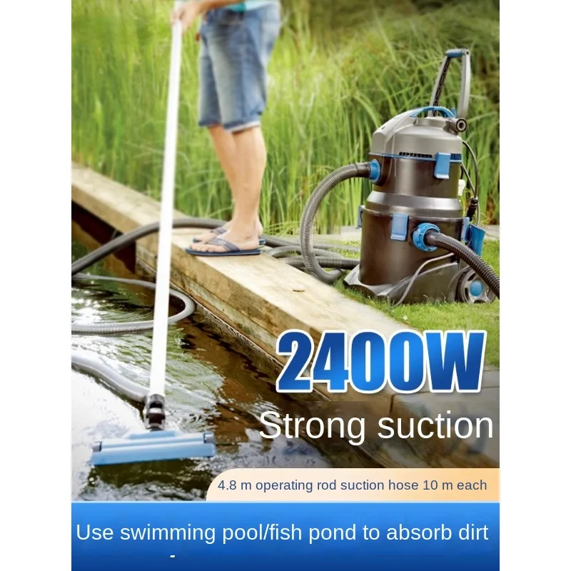 Swimming Pool Vacuum Cleaner Large Fancy Carp Pond Bottom Cleaning Suction Dredger Underwater Dust Collector