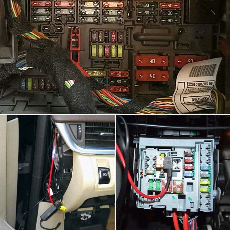 4 typy 12V Adapter i zestaw bezpieczników, uchwyt bezpiecznika z zaczepami MICRO2 Mini ATC z niskoprofilowym zaczepiaczem