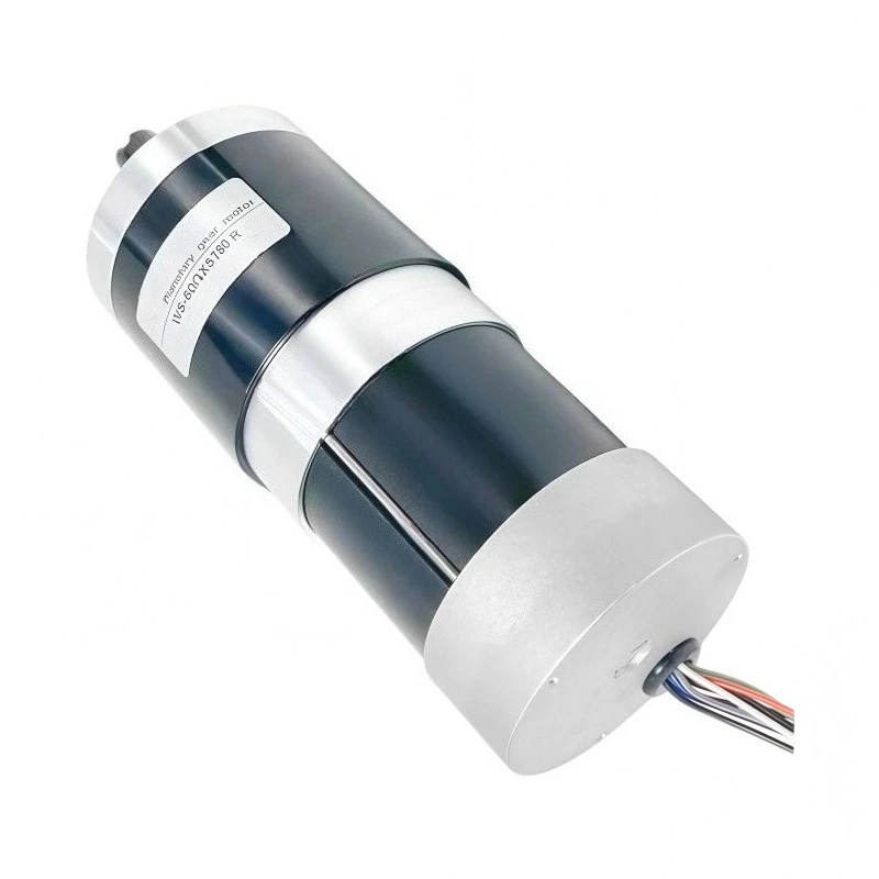60GX5780 Miniature DC Brushless Speed Reduction Motor, Adjustable Speed, High Torque. Motor Operates At 24V.