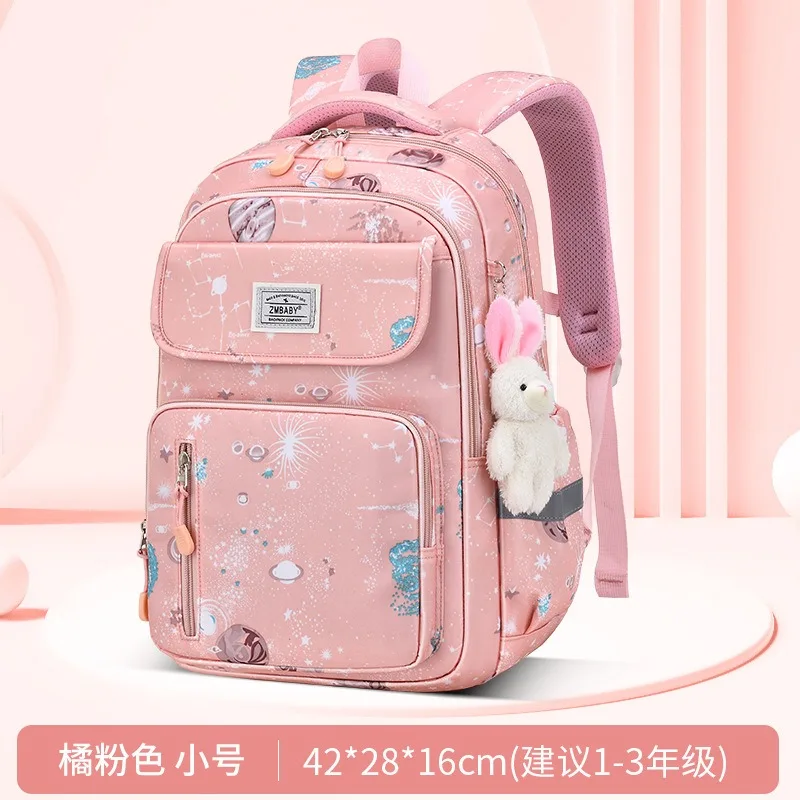 Kawaii School Backpack for Children Lightweight Waterproof Primary Students Bookbag Starry Sky Kids Schoolbags Grade 1-6 Mochila