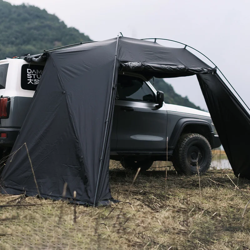 Car Side Awning Handcrafted Waterproof Tailgate Tent UV Shade Road Trip Camping Canopy Outdoor Shelter Automobile Extension Tent