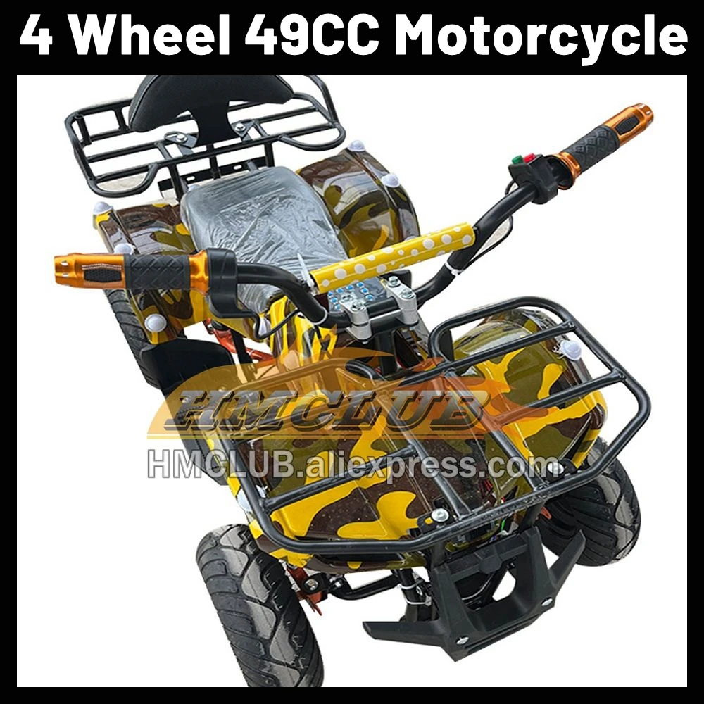 ATV OFF-road Gas Motorcycle 49CC 2 Stroke Racing MOTO Four Wheel Motorbike Discount Promotion Children New Year Birthday Gifts