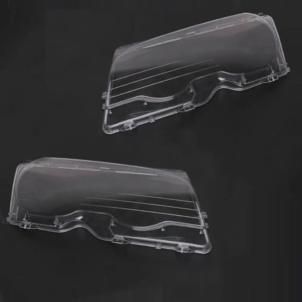 1 Pair PC Shell Headlight Lens Cover Clear OEM 63126904298 63128377278 Headlamp Lens Cap Car Headlight Lens for BMW E46 2DR/M3