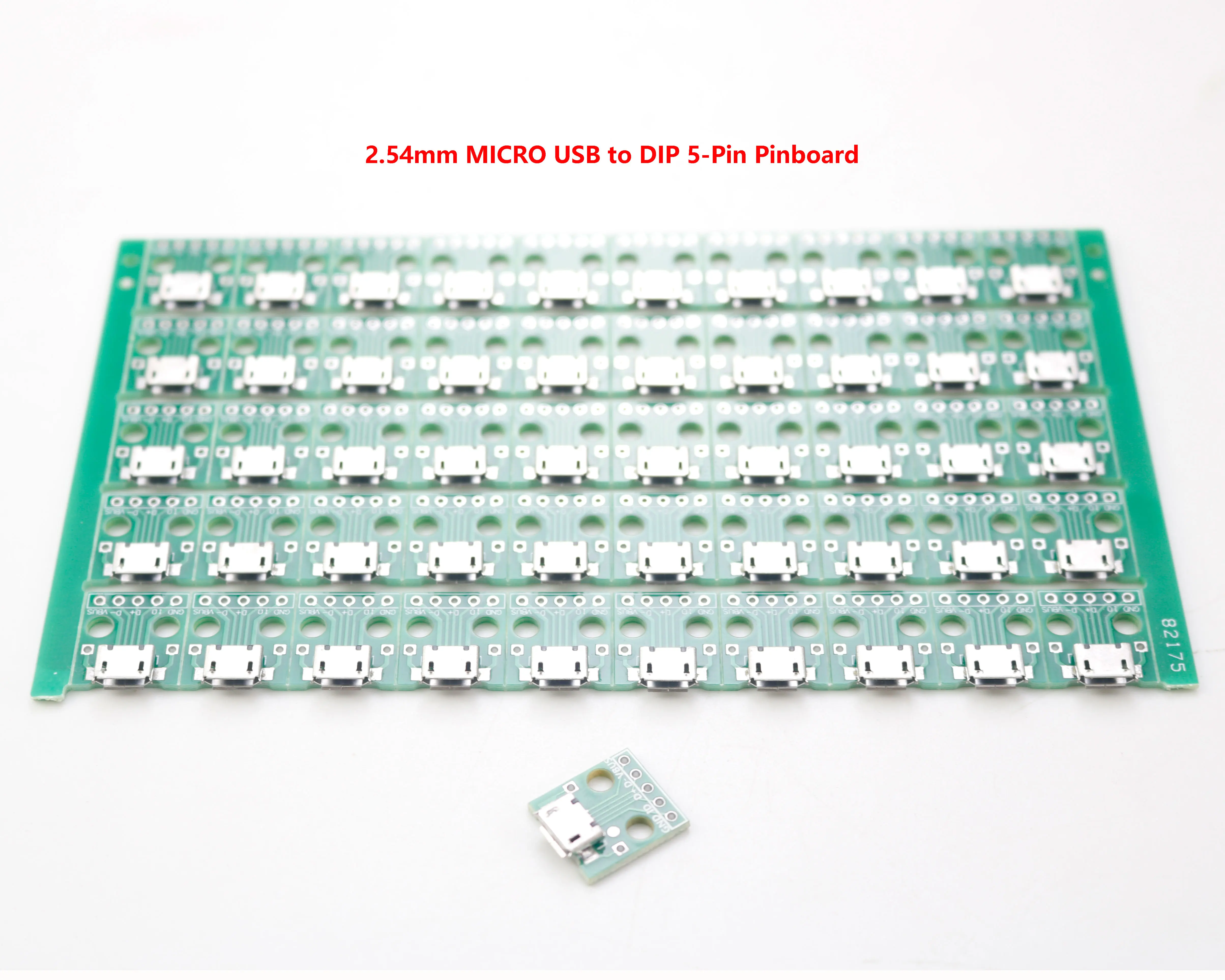 10-50Pcs Mini Micro USB Female to DIP 2.54mm Adapter Connector Module Board Panel 5Pin Pinboard 2.54mm Micro USB PCB Type Part