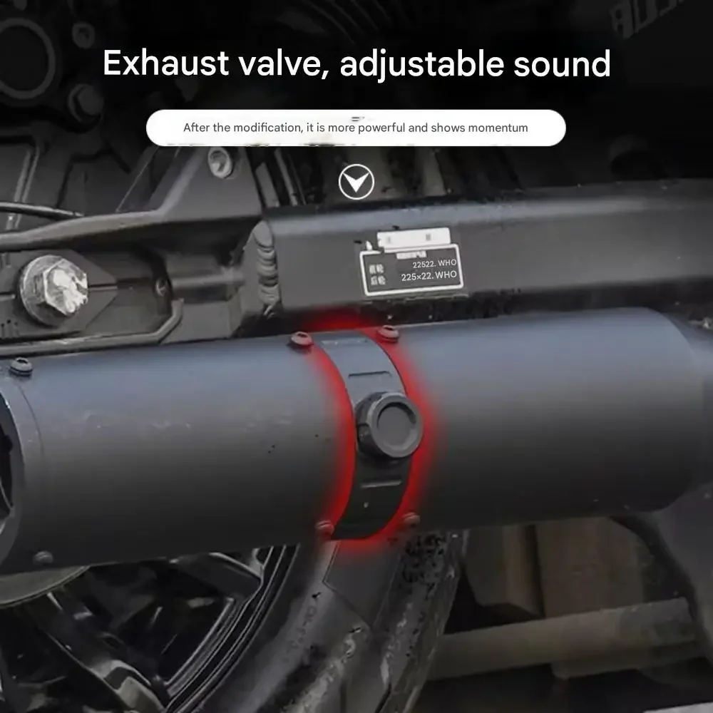 【Factory Direct】Motorcycle Dual Out Valve Exhaust Pipe Stainless Steel Fit BENDA Dark Flag 500