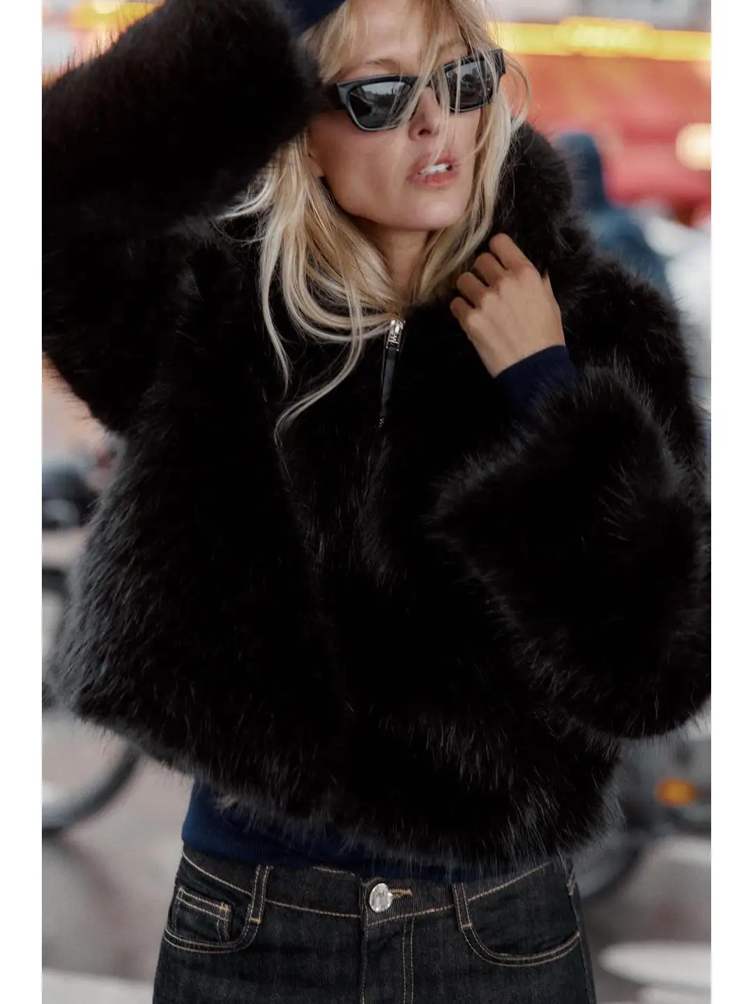 

Adjustable Sve Long Zipper Closure Hooded Artificial Fur Jaet Coat Casual Slim Fit Sle Tourist Scenarios Teenage Target