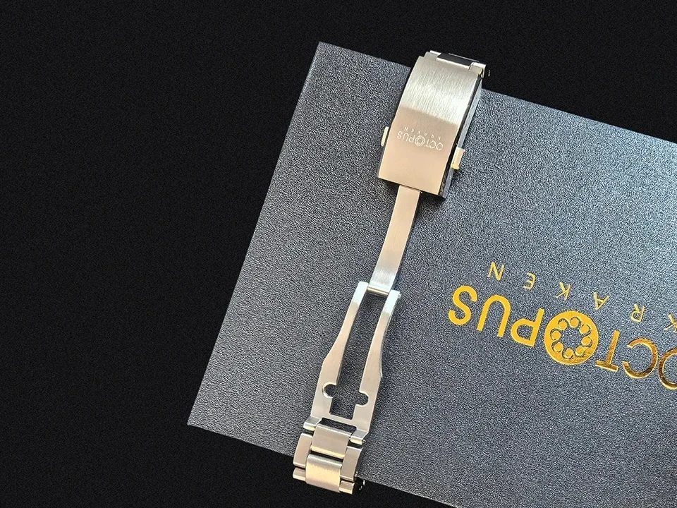 الأخطبوط كراكن سوار ساعة جودة عالية 316L الصلبة الفولاذ المقاوم للصدأ ساعة أجزاء 20 مللي متر نحى المشبك ل OCT-008