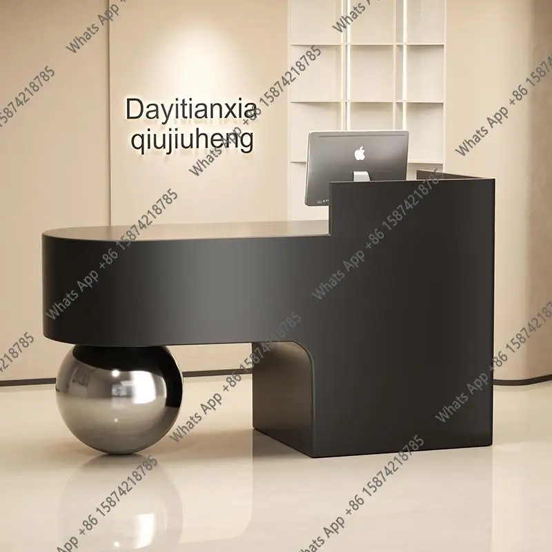 

Beauty Modern Reception Desks Shop Luxury Best Company Simple Desks Aesthetic Minimalist Display Scrivania Trendy Furniture