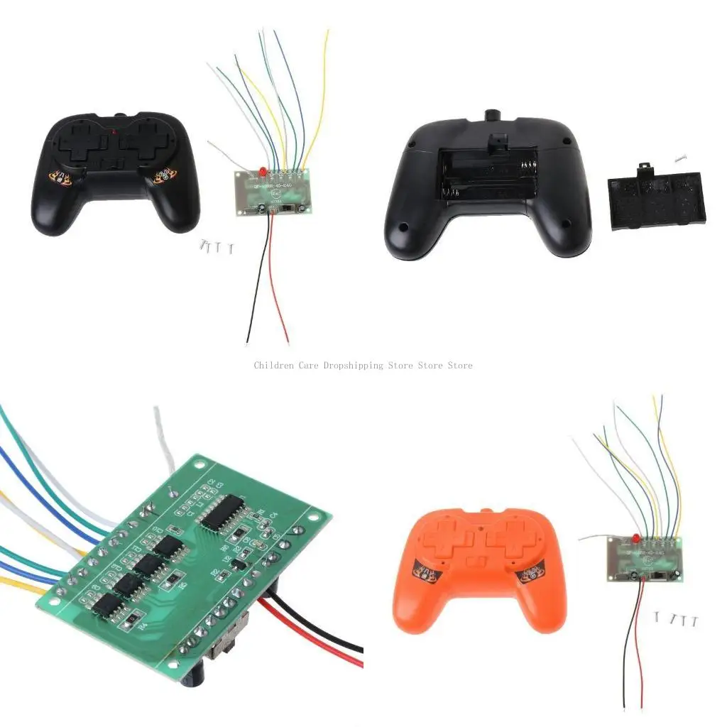 2,4 g telecomando 8CH con bordo ricevitore giocattolo fai-da-te per barca per auto a serbatoio 4-6v a