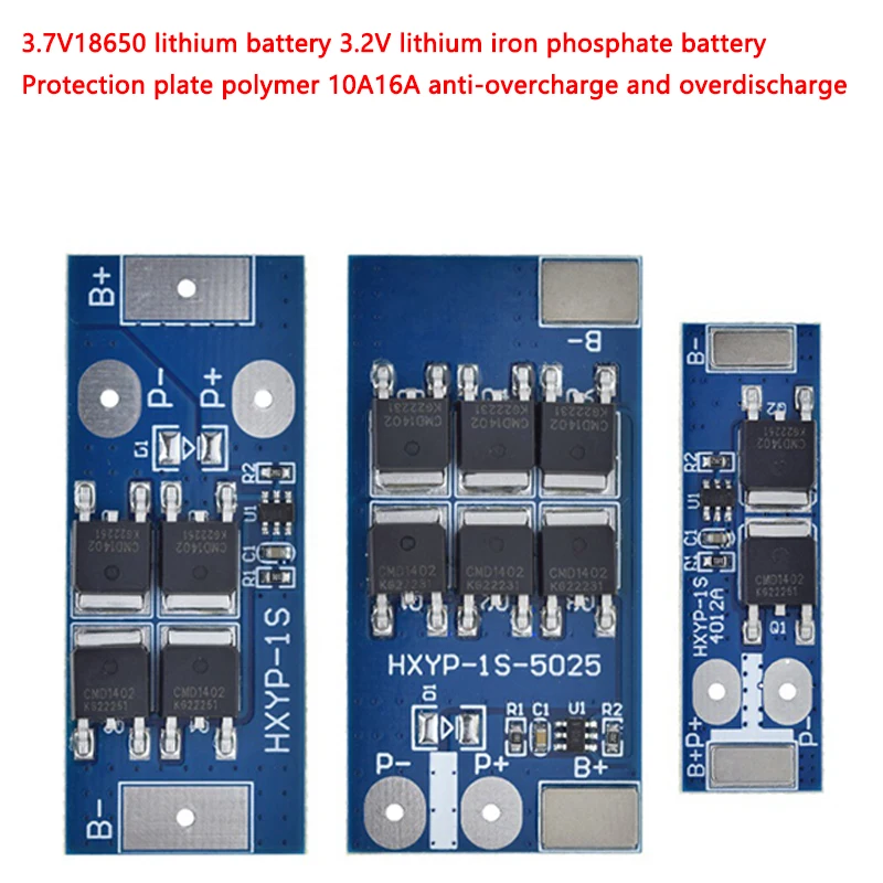 

5PCS BMS 1S 12A 16A 24A 3.2V LiFePO4 / 3.7VLithium Battery Protection Board 18650 4.2V Charging Voltage/Short Circuit