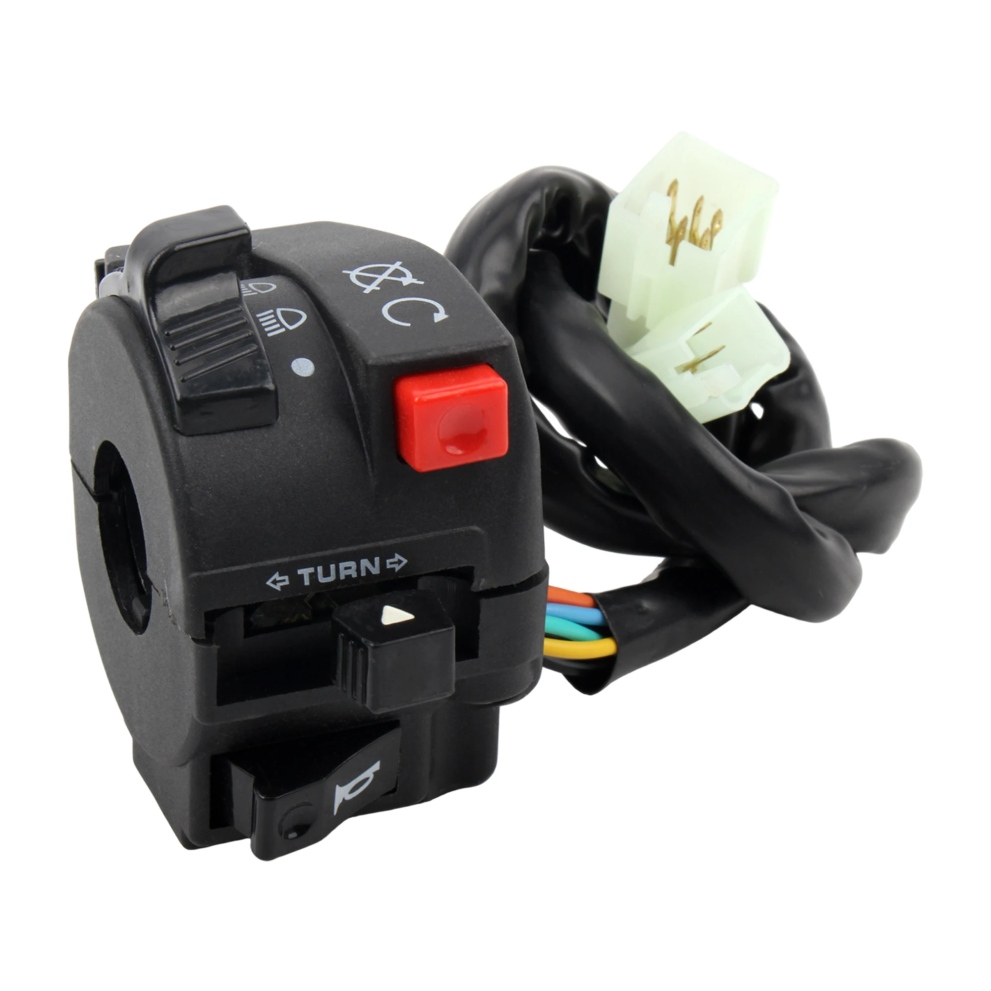 Motorcycle 5-Function Handlebar Switch Turn Signal High/Low Beam Starter Kill Horn Switch No Choke For 110cc-250cc ATV Dirt Bike