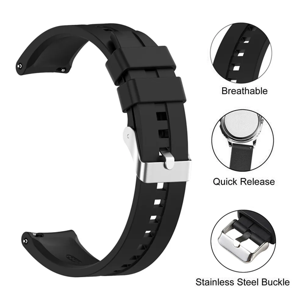 Premium Silicone Watch Band Quick Release Rubber Watch Strap 20mm 22mm Watchband Men Women Watch Replacement Watchband