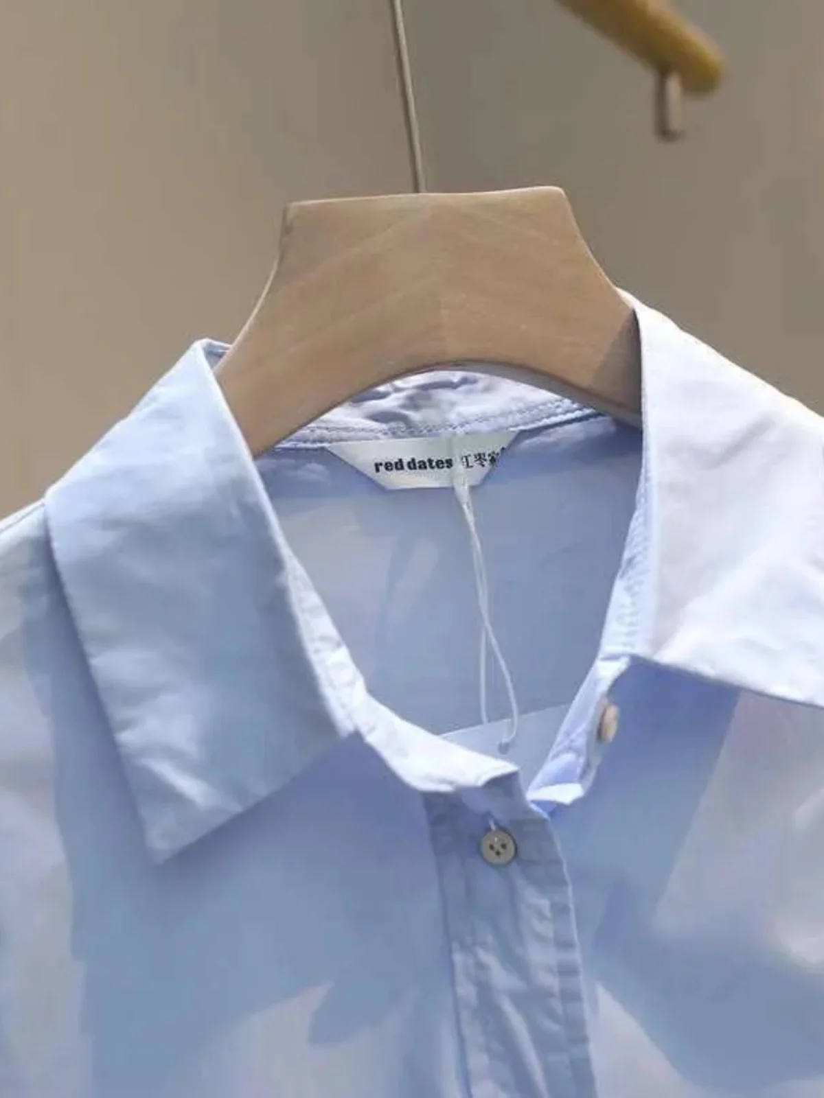 

Autumn Versatile ort Sve Long Cotton Women's irt Cact Casual Top Button Design Korean Sle Loose Fit Ne