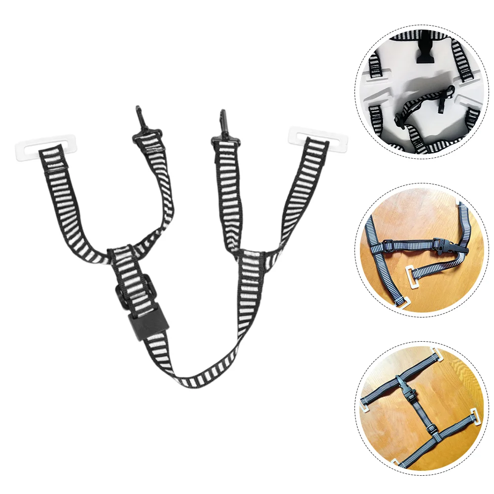 2 Pcs Strap Belt Chin Lanyard 4-point Suspension Attachment Lift Abs Man Hard Hat Chinstrap Straps