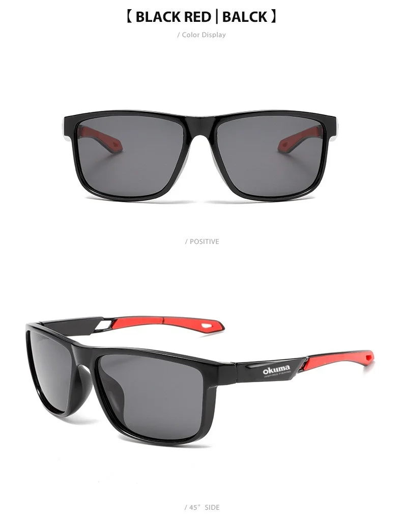 Okuma Fashion Polarisierte Brille UV400, UV-beständig, blendfrei, starkes Licht, geeignet zum Radfahren, Autofahren, Angeln usw – Detail 10