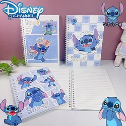 Disney Stitch Notebook Kawaii Learning Stationery Schools Supplies Cartoon Anime Figure Children Memo Coil Notebook Student Gift