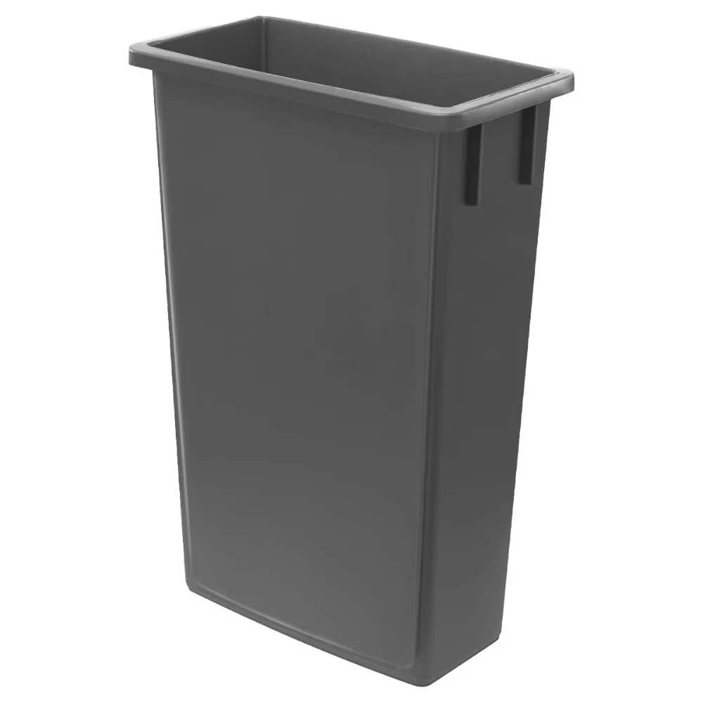 23 Gallon Heavy-Duty Trash Can, Slim Rectangular Garbage Can, Commercial Recycle Container, Durable Plastic Waste Bin for Restau