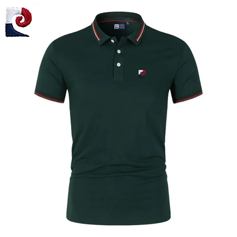 

Summer men's high-quality short sleeved polo shirt, new fashionable, casual, breathable, cool sports T-shirt top