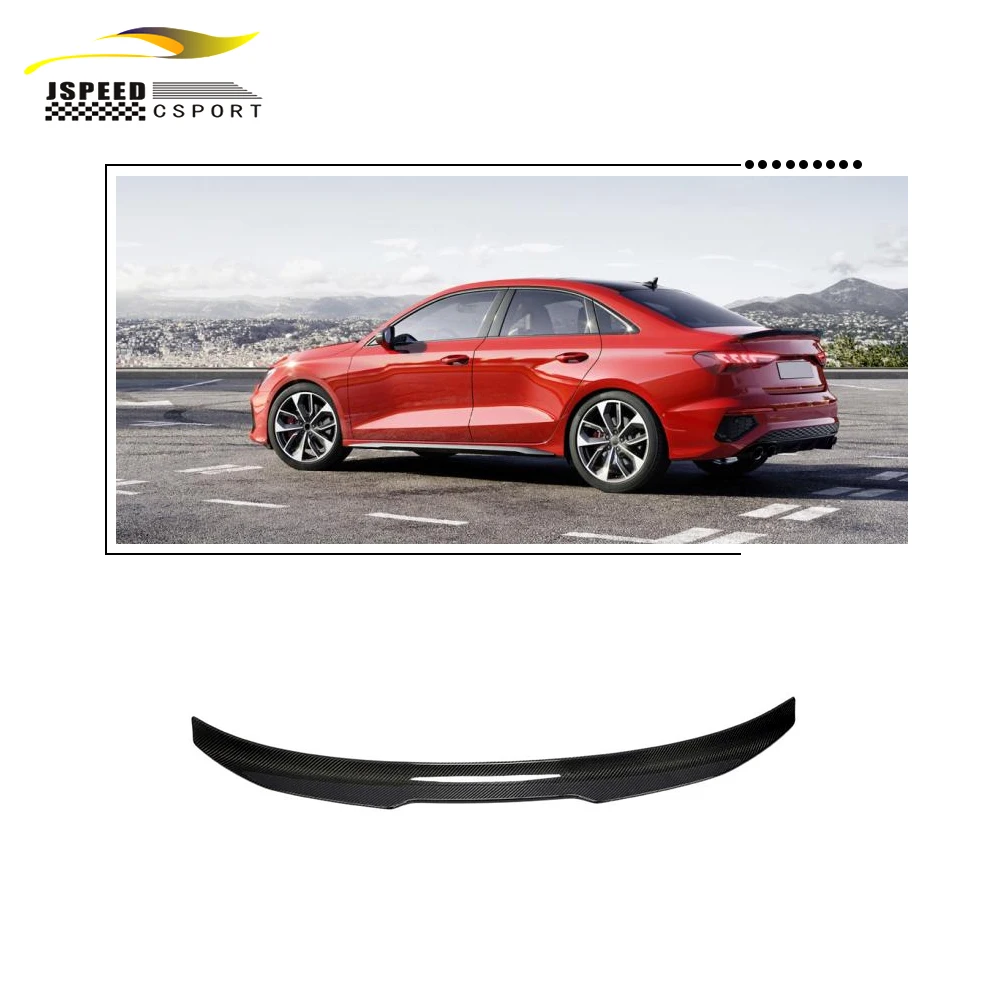 

Suitable for Audi A3 S3 RS3 sedan Carbon fiber trunk spoiler cover wing 2021-2022 New model