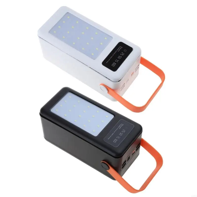 3HT 28x18650 USB Type C 5V DIY Cases صندوق تخزين البطارية بدون بطارية