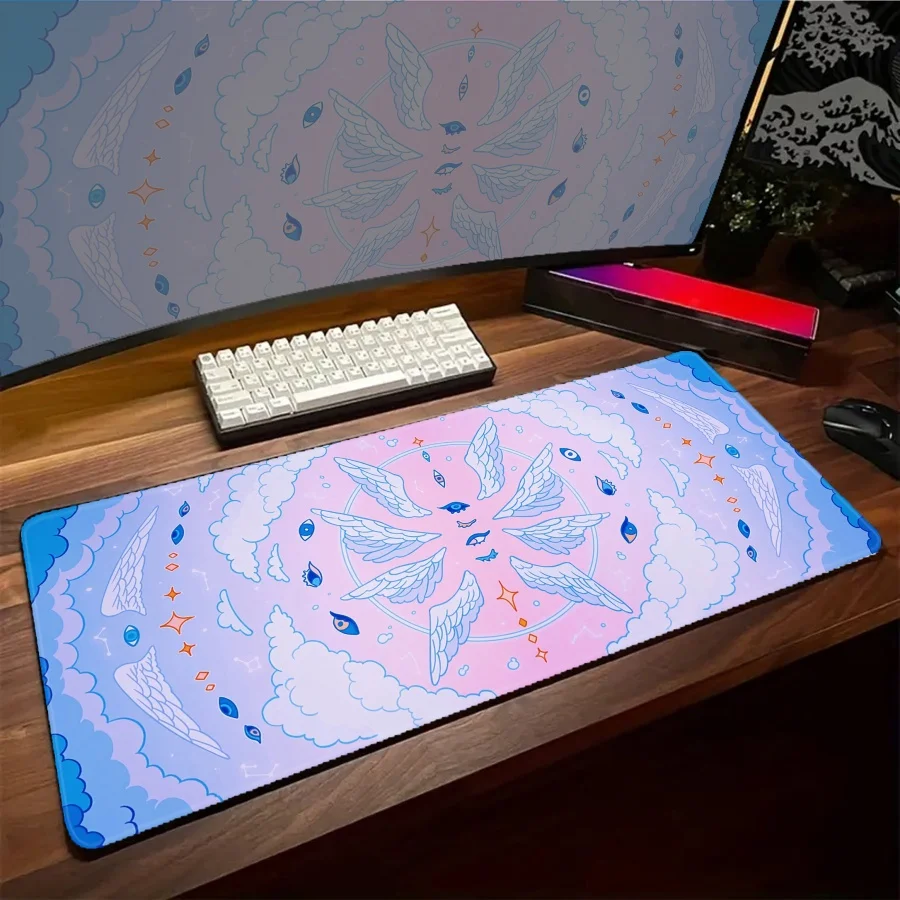 

Большой коврик для мыши Magic Design, игровой коврик для клавиатуры, нескользящий, прочный, 900x400, настольный коврик, коврик для мыши