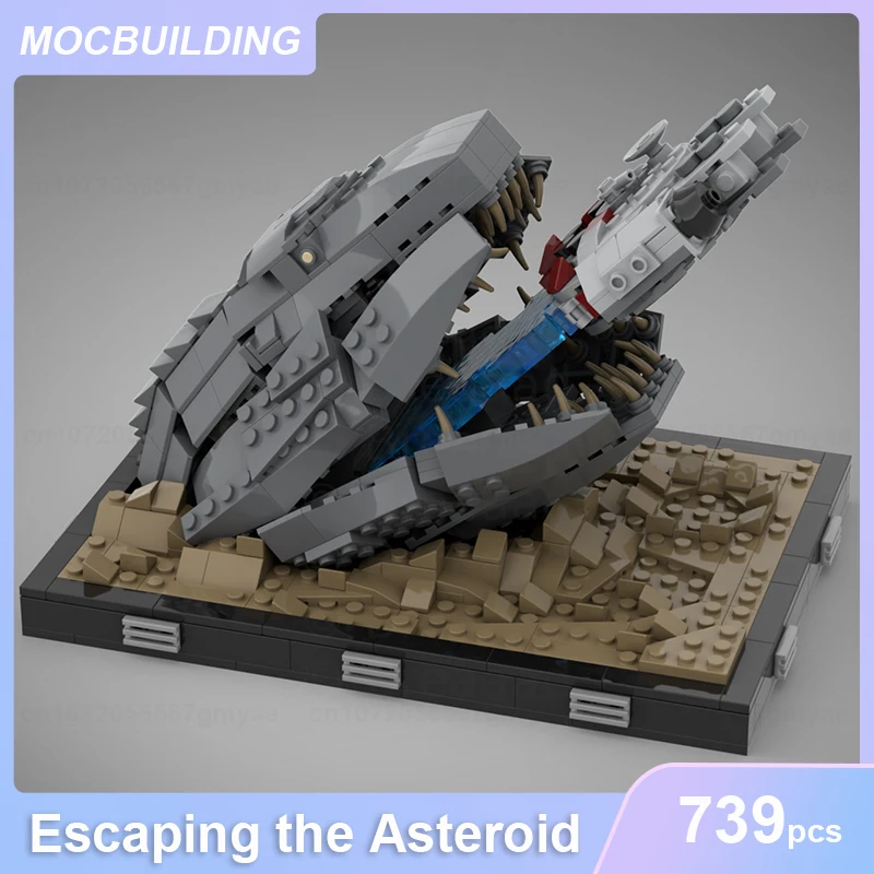 Escaping the Asteroid Model MOC Building Blocks DIY Assemble Bricks Educational Creative UCS Display Collect Toys Gifts 739PCS