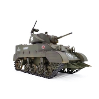 COOLBANK M5A1 1/16 2.4G RC Tank Sound Recoil Shooting Simulated Vehicles Models RTR Toys
