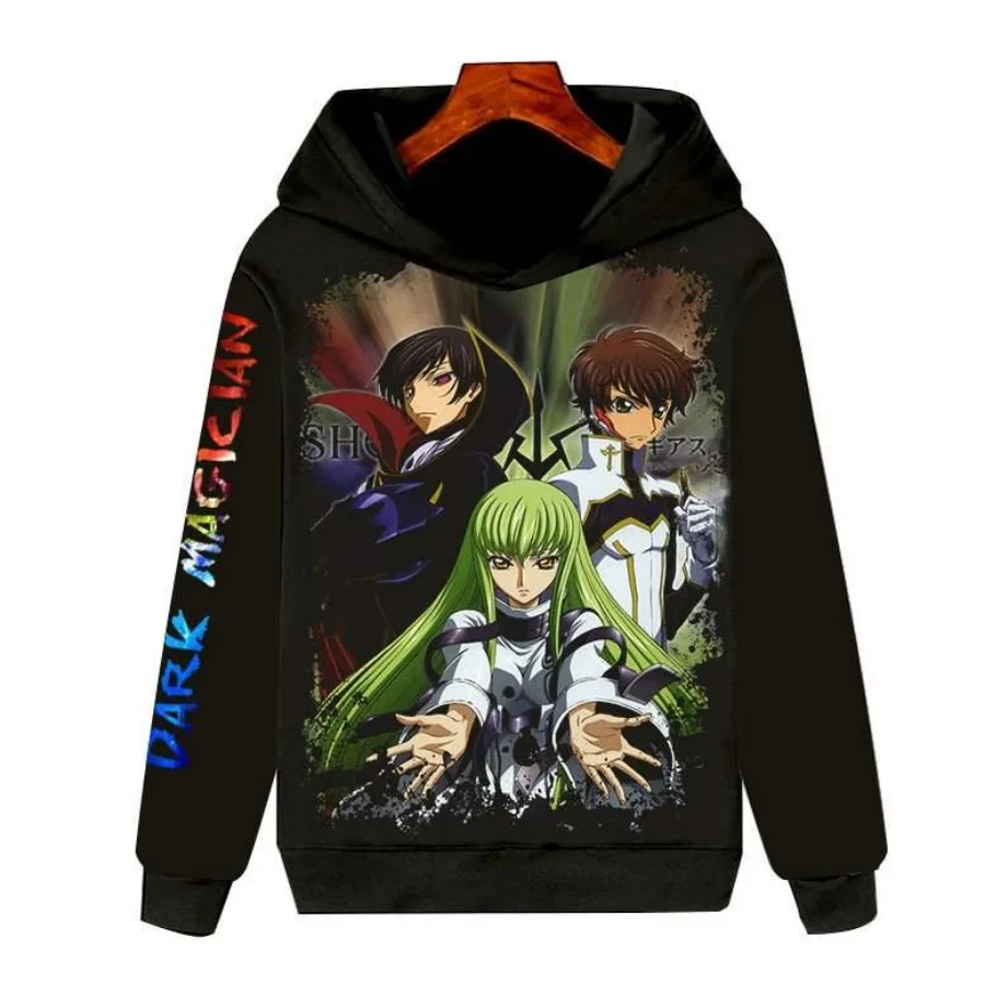 Anime Code Geass Lelouch of The Rebellion Funny Hoodie Hip Hop Graphic Sweatshirt Unisex Streetwear Harajuku Tracksuit