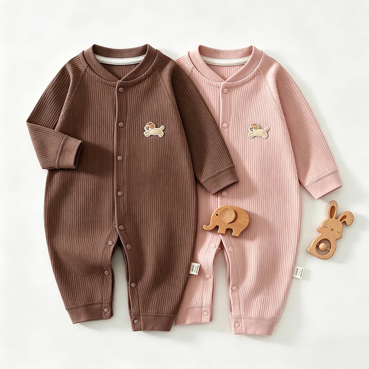 Fall Winter Baby Jumpsuit Newborn Romper Crawling Clothes Pajamas Infant Long Sleeved One-piece Suit Toddler Outerwear Bodysuit