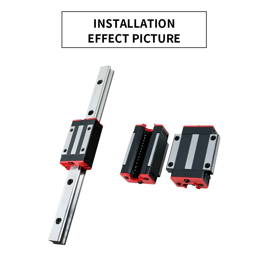 Linear Slider HGH15CA HGH20CA HGH25CA HGH30HA HGH35HA HGH45HA Lengthed HGW15/20/25/30/35/45CC/HC Block Carriage CNC Parts