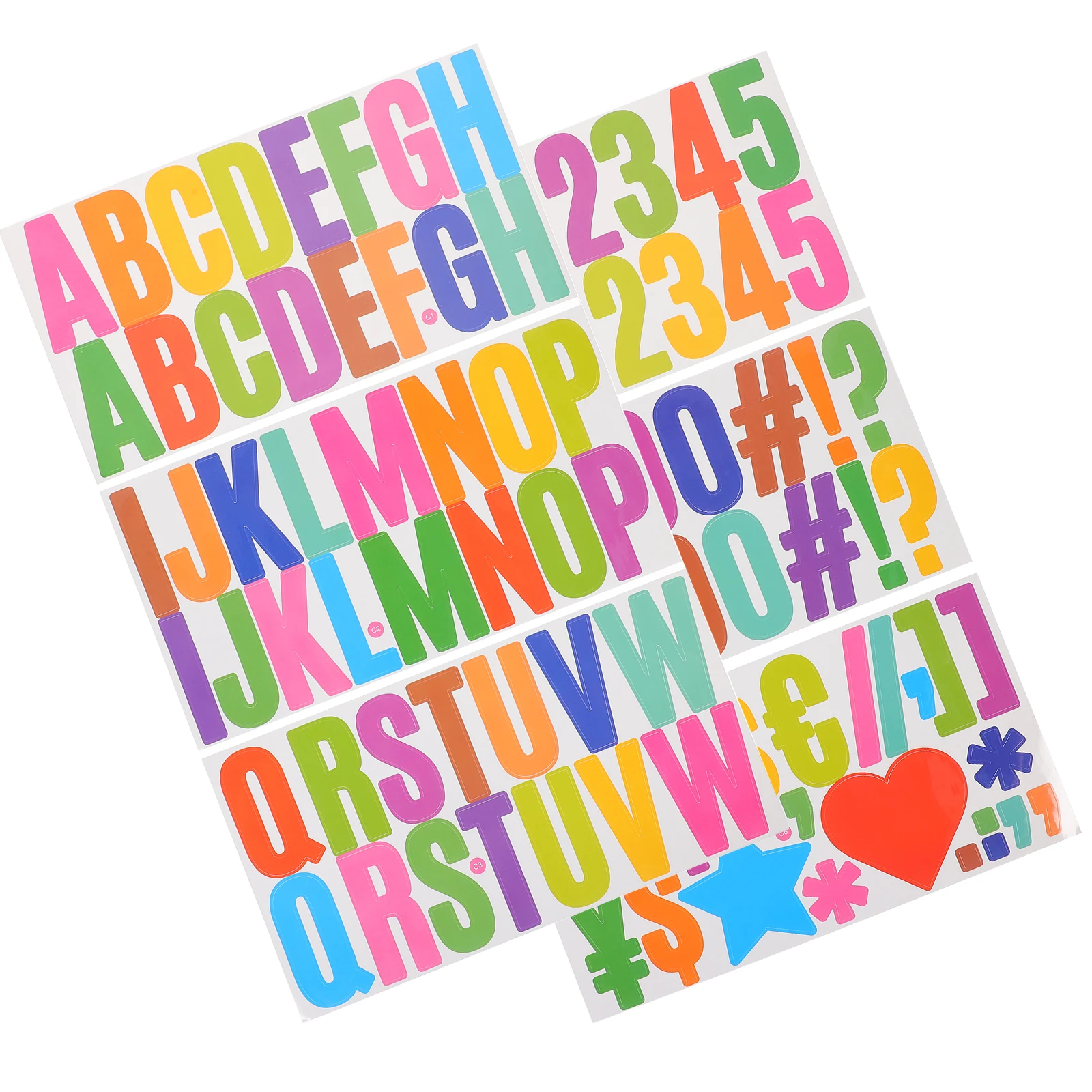 600pcs 2 5Inch Letter Stickers Self Adhesive Waterproof Alphabet Numbers for Mailbox Scrapbooking File Folder Crafts
