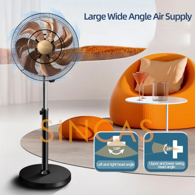 18-inch Oscillation Commercial Floor Fan High-Velocity Industrial Airflow Aluminum Blades Wide Heavy-Duty Warehouses Offices