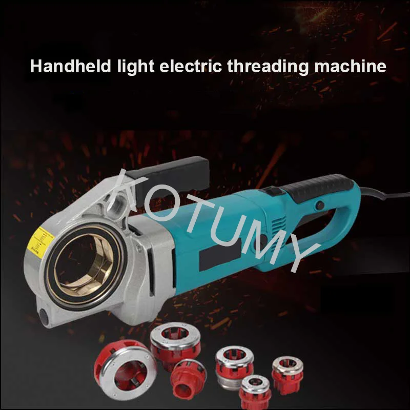 2000W/3000W Household Pipe Threader Handheld Galvanized Iron Pipe Sleeve Machine Electric Threading Tools With Dies 220V 2300W