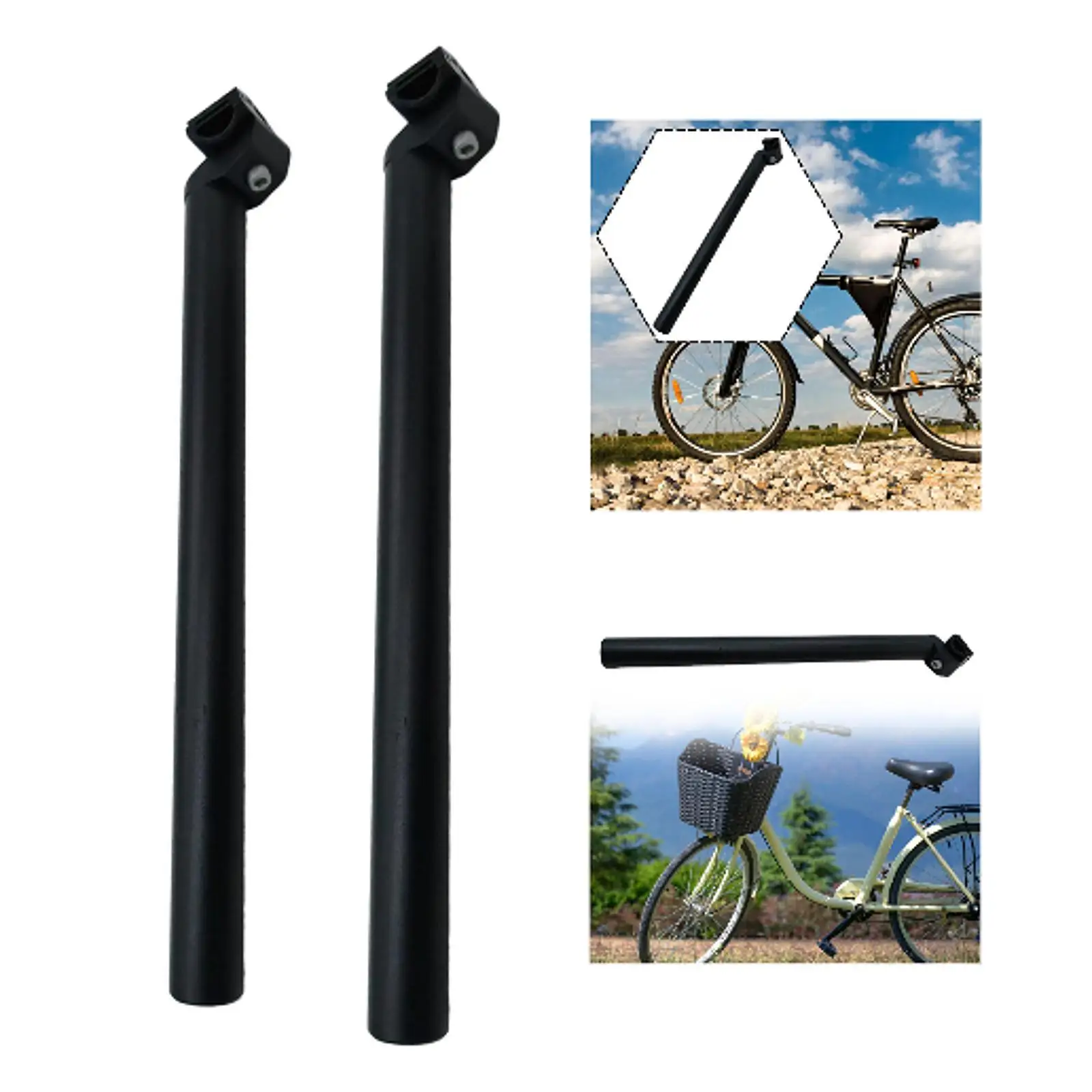 

Bicycle Seatpost Saddle Shock Absorber Replacement 40cm Adjustable Post for Road Bike Mountain MTB Accessories