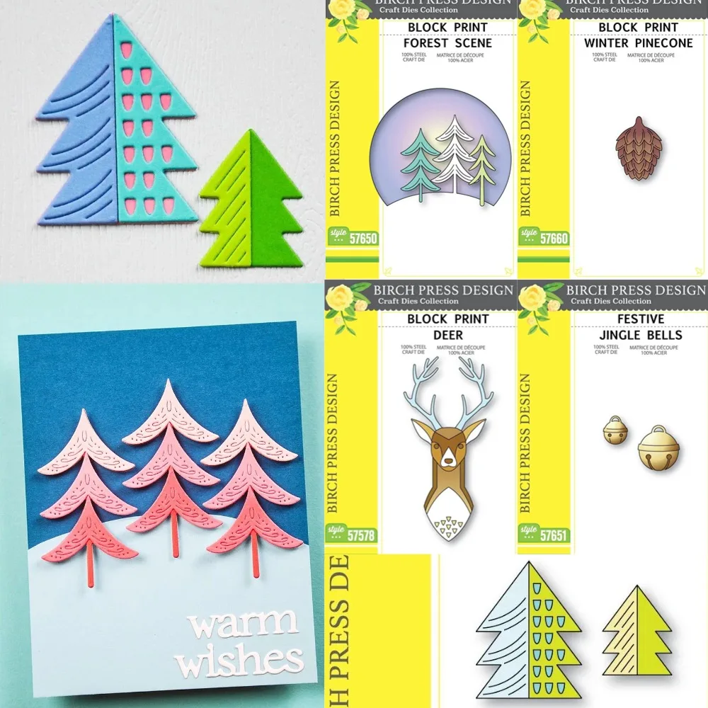 

Зимняя шишка с принтом лося, новинка 2025, металлические штампы для DIY, скрапбукинг, ремесла, шаблон для фотоальбома ручной работы