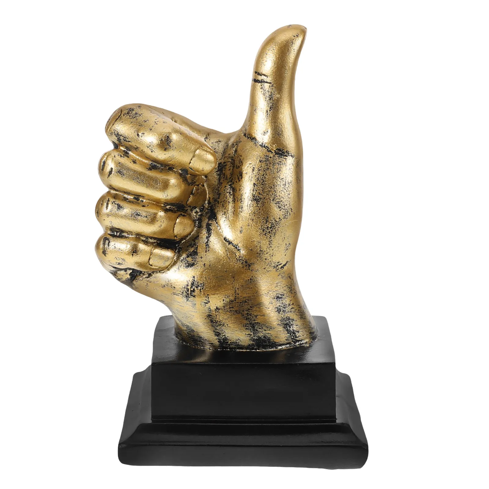 Thumb Up Trophy Resin Stable Award Competition Party Decor Celebration Desktop Ornament Thumbs Up Trophy