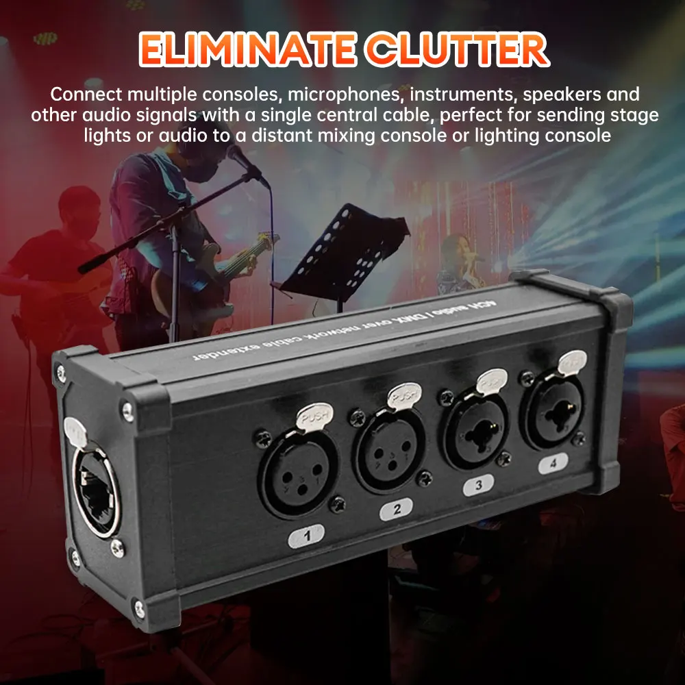 ステージ照明用マルチネットワークxlrケーブル、オスおよびメスネットワーク信号エクステンダー、レコーディングスタジオ、4チャンネル、3ピン、dmx512