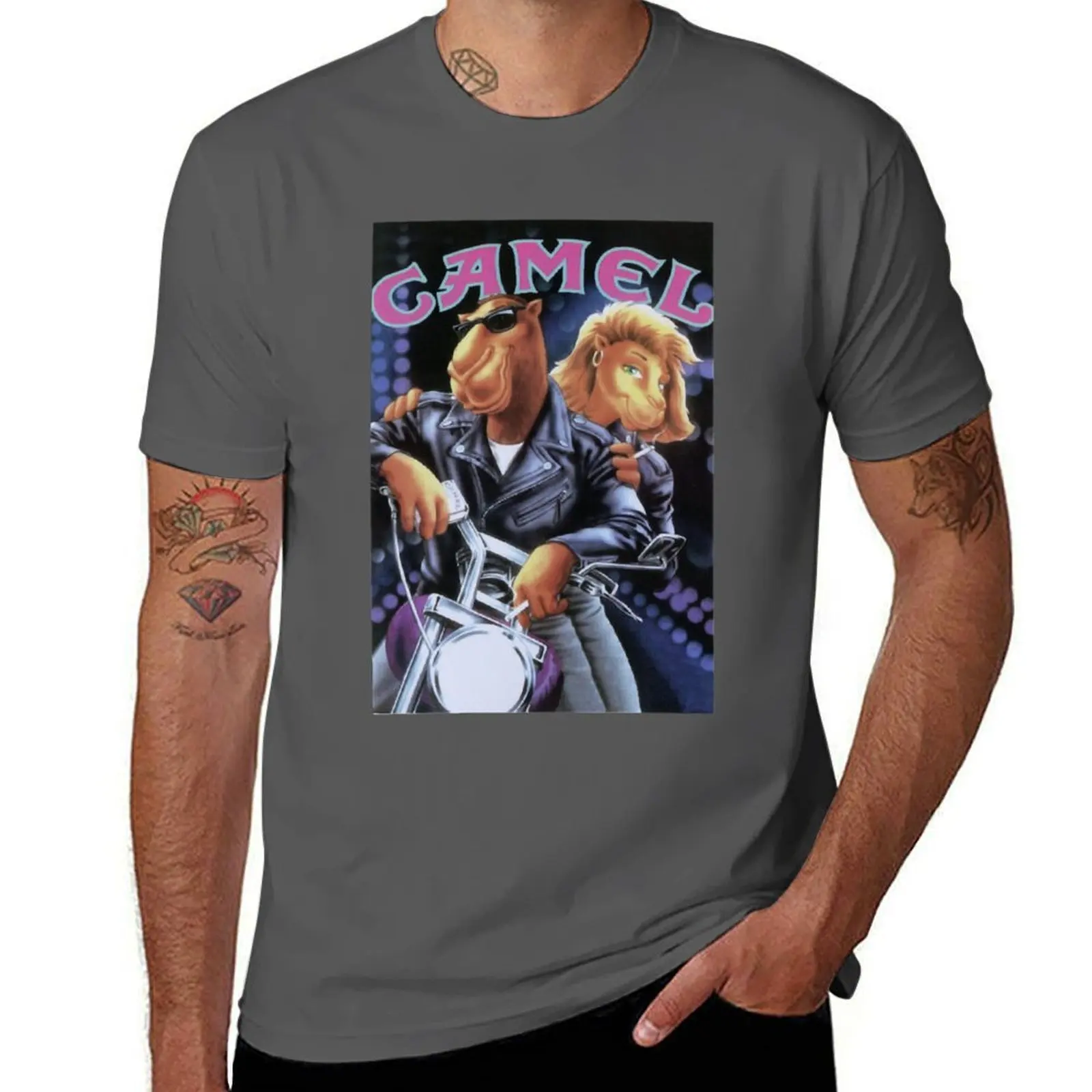 

Camel Cigarettes Classic T-Shirt Daily Casual Short Sleeve Tee Shirt