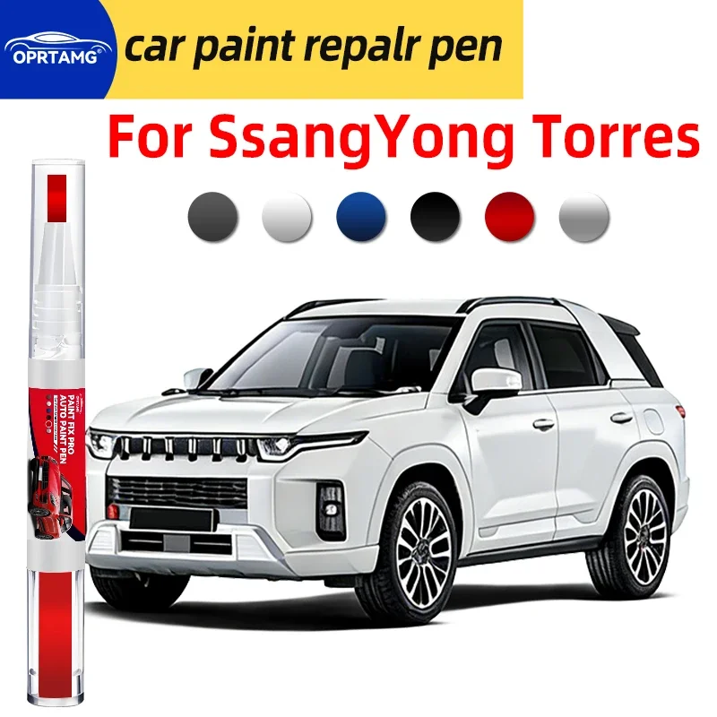 Caneta para retoque de pintura de carro, para ssangyong torres, reparo de arranhões na pintura do carro, acessórios para reparo de carroceria, ferrame