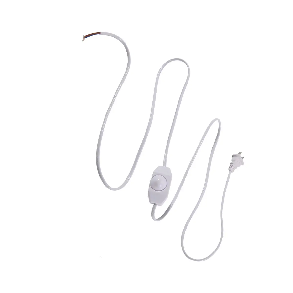 #06U White Lamp Power Cord w Dimmer Switch AC 250V/110V US Plug,Dimmer Switch ,()