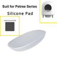 Automatic Litter Box Self Cleaning Sand Control Adapter Silicone Pad Cat Sandbox Toilet Replaced Accessories Petree 2.0