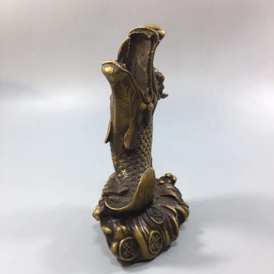 Standing dragon head fish Statue Sculpture Figurines Home Garden Decoration Statues For House ﻿