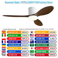 The New Fan Light Features Three Blades and Dimming Functionality,also Offers APP-controlled,Low Noise ceiling fan light
